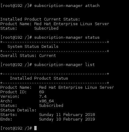 subscription-manager attach