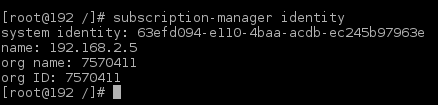 subscription-manager identity