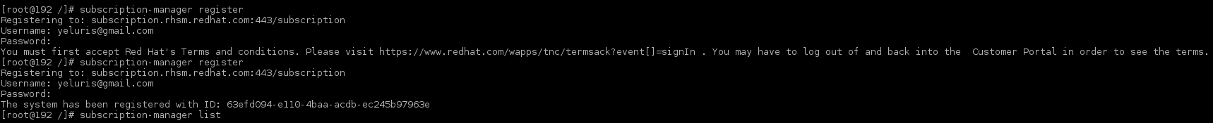 subscription-manager register